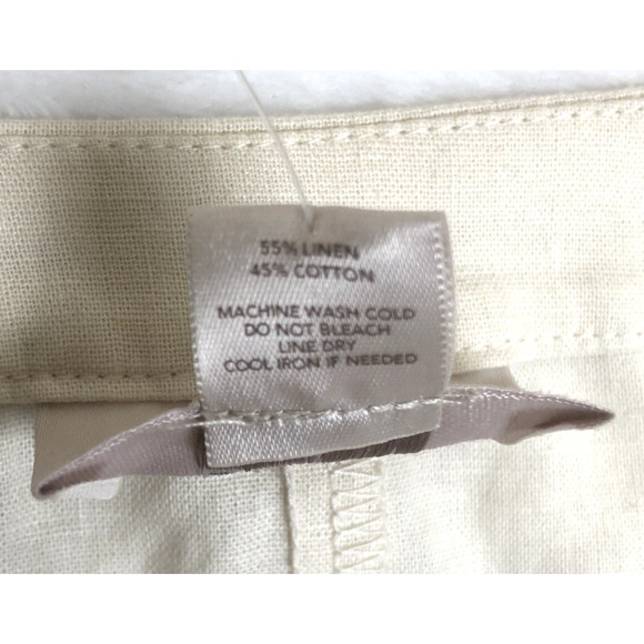 NWT ANN TAYLOR LOFT Linen Cotton Cropped Ruffle Open Jacket Sz 8 Ivory Raw Edge - Picture 5 of 10